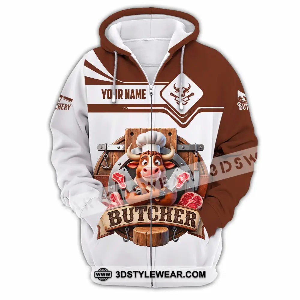 Unisex Shirt - Custom Butcher Shirt - Zipper Hoodie / S - T-shirt