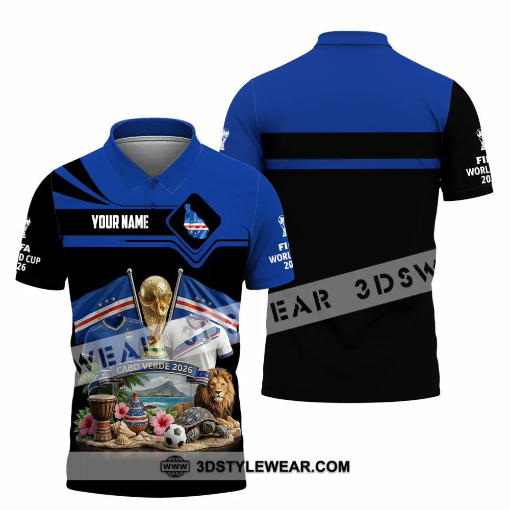 Unisex Shirt - Custom Cabo Verde World Cup 2026 3D Shirt - Polo Shirt / S - T-shirt