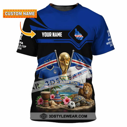 Unisex Shirt - Custom Cabo Verde World Cup 2026 3D Shirt - T-shirt