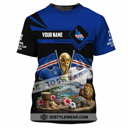 Unisex Shirt - Custom Cabo Verde World Cup 2026 3D Shirt - T-Shirt / S - T-shirt