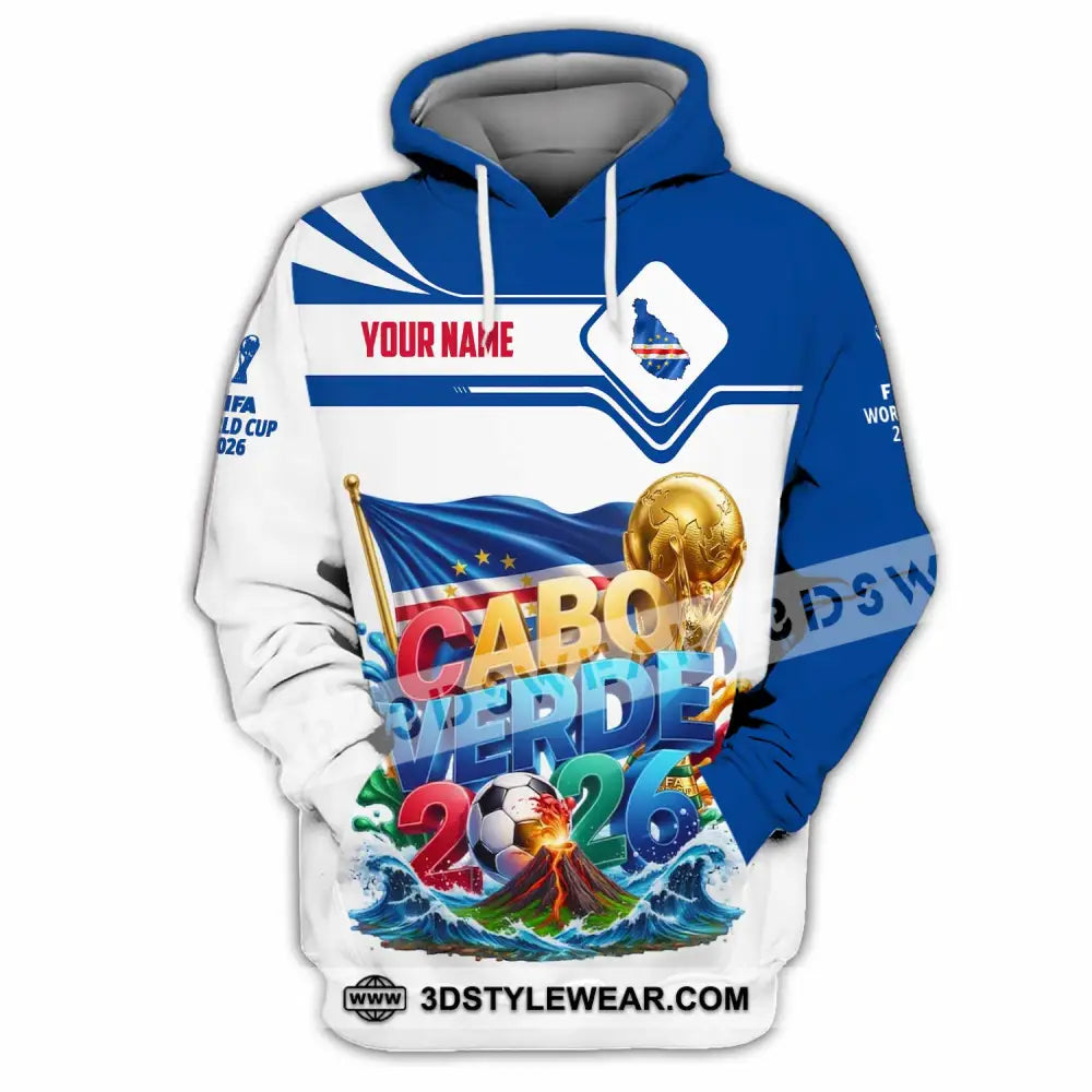 Unisex Shirt - Custom Cabo Verde World Cup 2026 Shirt - Hoodie / S - T-shirt