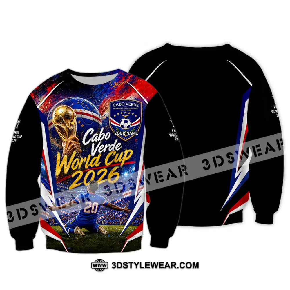 Unisex Shirt - Custom Cabo Verde World Cup 2026 Shirt - Long Sleeve / S - T-shirt