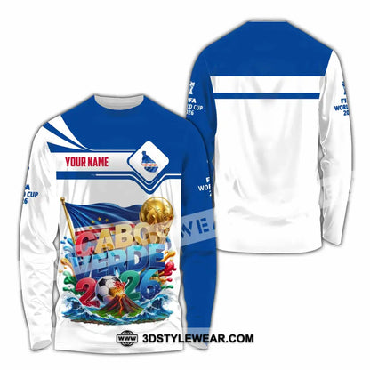 Unisex Shirt - Custom Cabo Verde World Cup 2026 Shirt - Long Sleeve Shirt / S - T-shirt