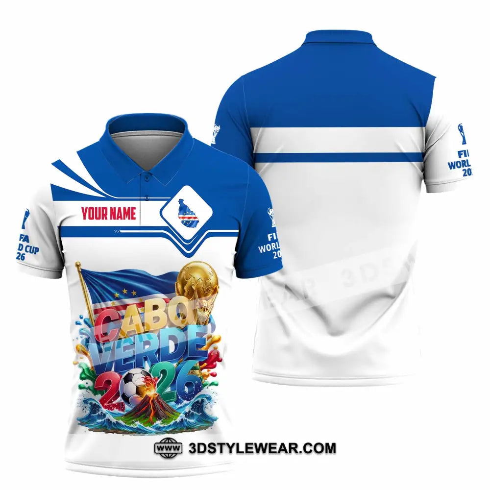 Unisex Shirt - Custom Cabo Verde World Cup 2026 Shirt - Polo Shirt / S - T-shirt