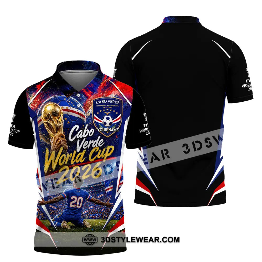 Unisex Shirt - Custom Cabo Verde World Cup 2026 Shirt - Polo Shirt / S - T-shirt