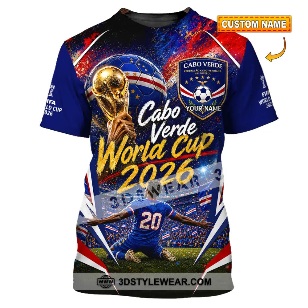 Unisex Shirt - Custom Cabo Verde World Cup 2026 Shirt - T-shirt