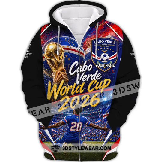 Unisex Shirt - Custom Cabo Verde World Cup 2026 Shirt style option 3