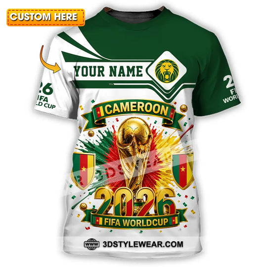 Unisex Shirt - Custom Cameroon World Cup 2026 Shirt style option 1
