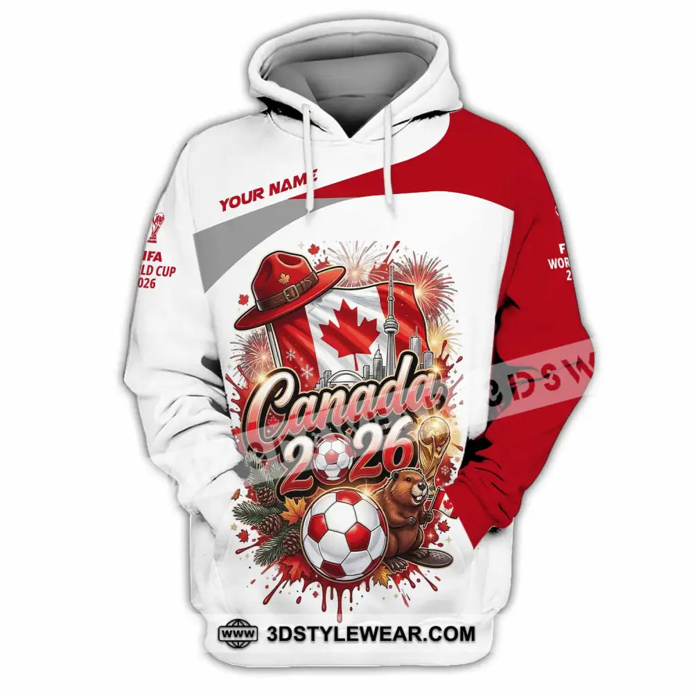 Unisex Shirt - Custom Canada World Cup 2026 3D Shirt - Hoodie / S - T-shirt