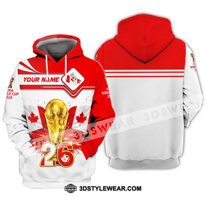 Unisex Shirt - Custom Canada World Cup 2026 3D Shirt Hoodie / S T-shirt