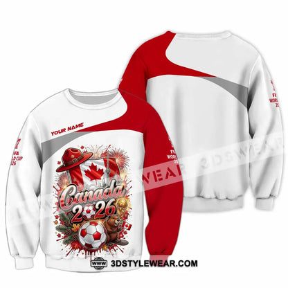 Unisex Shirt - Custom Canada World Cup 2026 3D Shirt - Long Sleeve / S - T-shirt