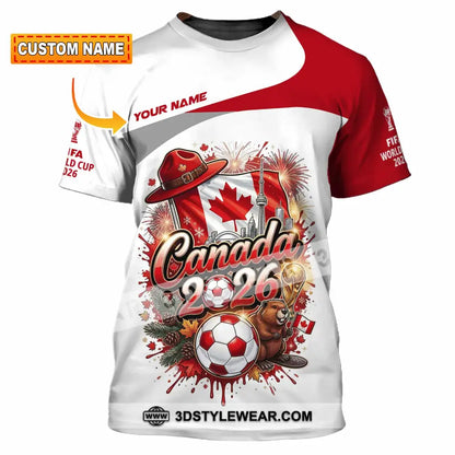 Unisex Shirt - Custom Canada World Cup 2026 3D Shirt - T-shirt