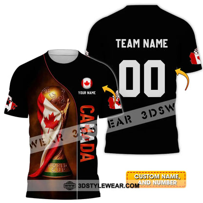 Unisex Shirt - Custom Canada World Cup 2026 3D Shirt T-shirt