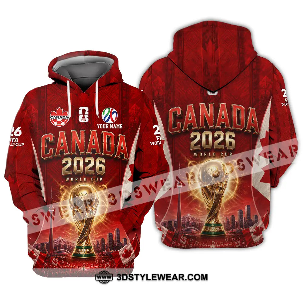 Unisex Shirt - Custom Canada World Cup 2026 Shirt - Hoodie / S - T-shirt