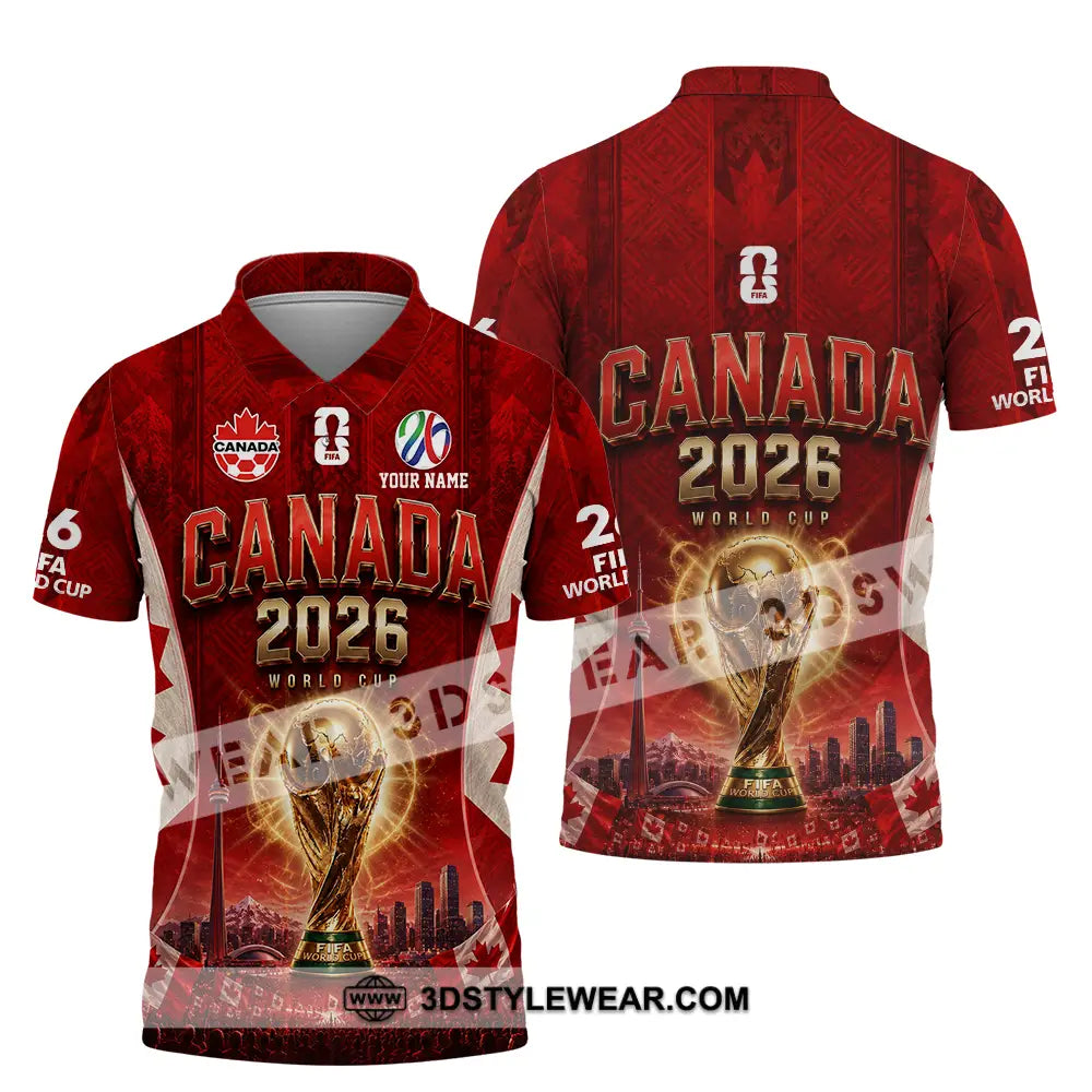 Unisex Shirt - Custom Canada World Cup 2026 Shirt - Polo Shirt / S - T-shirt