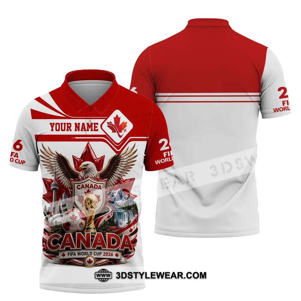 Unisex Shirt - Custom Canada World Cup 2026 Shirt - Polo Shirt / S - T-shirt