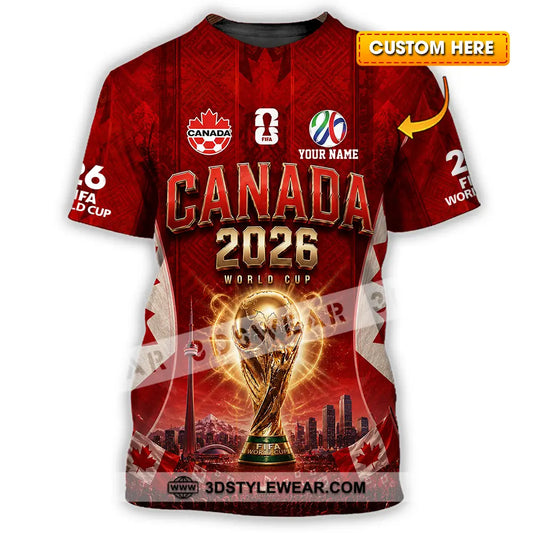 Unisex Shirt - Custom Canada World Cup 2026 Shirt - T-shirt