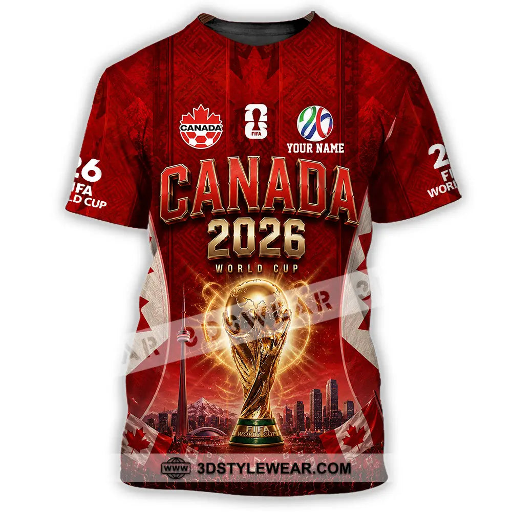 Unisex Shirt - Custom Canada World Cup 2026 Shirt - T-Shirt / S - T-shirt