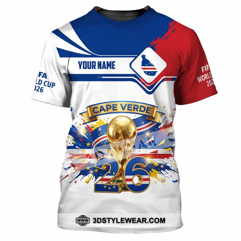 Unisex Shirt - Custom Cape Verde FIFA World Cup 2026 3D Shirt T-Shirt / S T-shirt