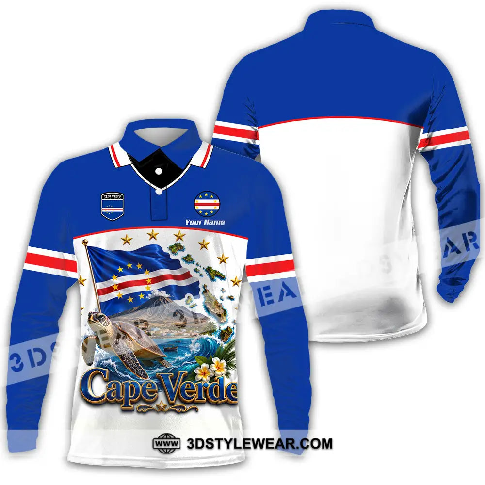 Unisex Shirt - Custom Cape Verde Shirt - Long Sleeve Polo / S - T-shirt