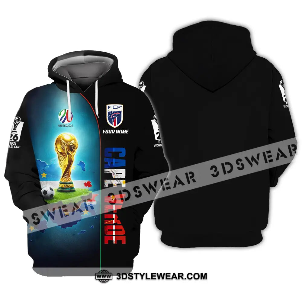 Unisex Shirt - Custom Cape Verde World Cup 2026 3D Shirt - Hoodie / S - T-shirt
