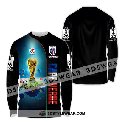 Unisex Shirt - Custom Cape Verde World Cup 2026 3D Shirt - Long Sleeve Shirt / S - T-shirt