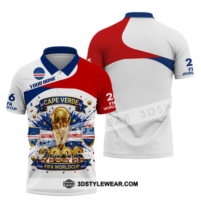 Unisex Shirt - Custom Cape Verde World Cup 2026 3D Shirt - Polo Shirt / S - T-shirt