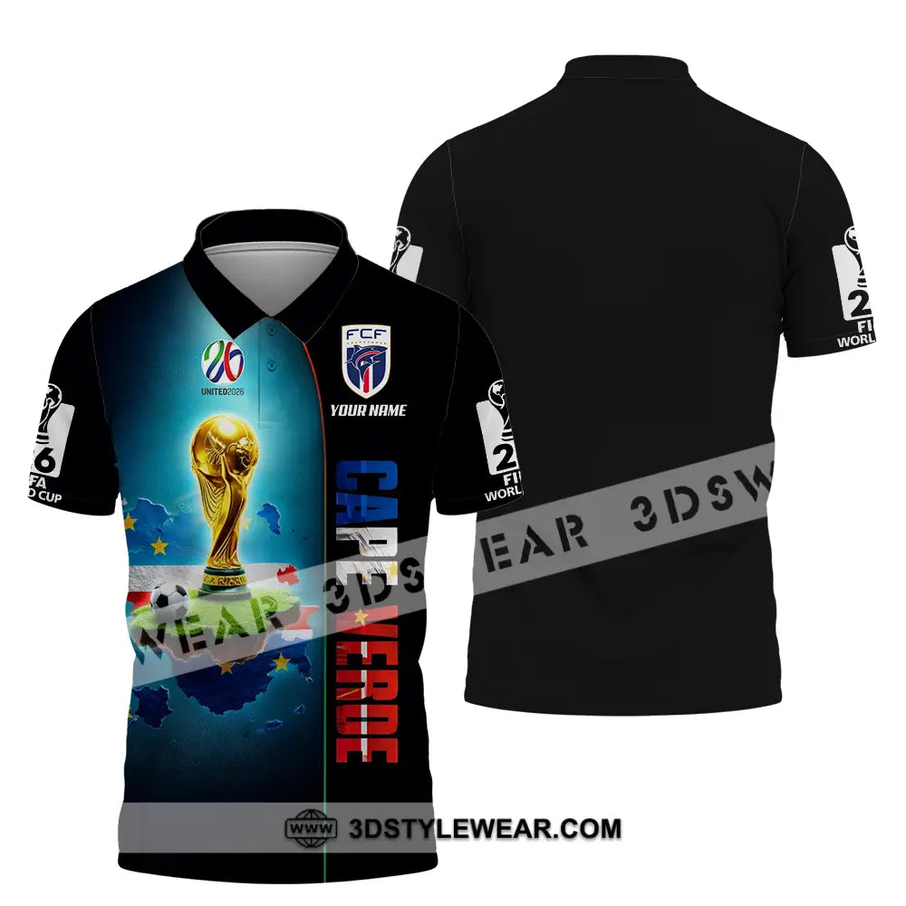 Unisex Shirt - Custom Cape Verde World Cup 2026 3D Shirt - Polo Shirt / S - T-shirt