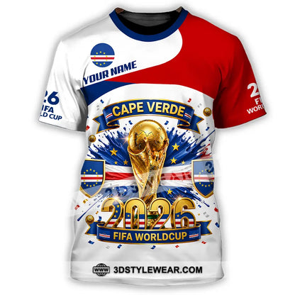Unisex Shirt - Custom Cape Verde World Cup 2026 3D Shirt - T-Shirt / S - T-shirt