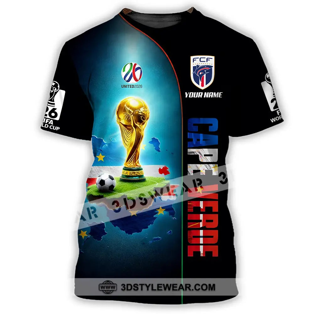 Unisex Shirt - Custom Cape Verde World Cup 2026 3D Shirt - T-Shirt / S - T-shirt