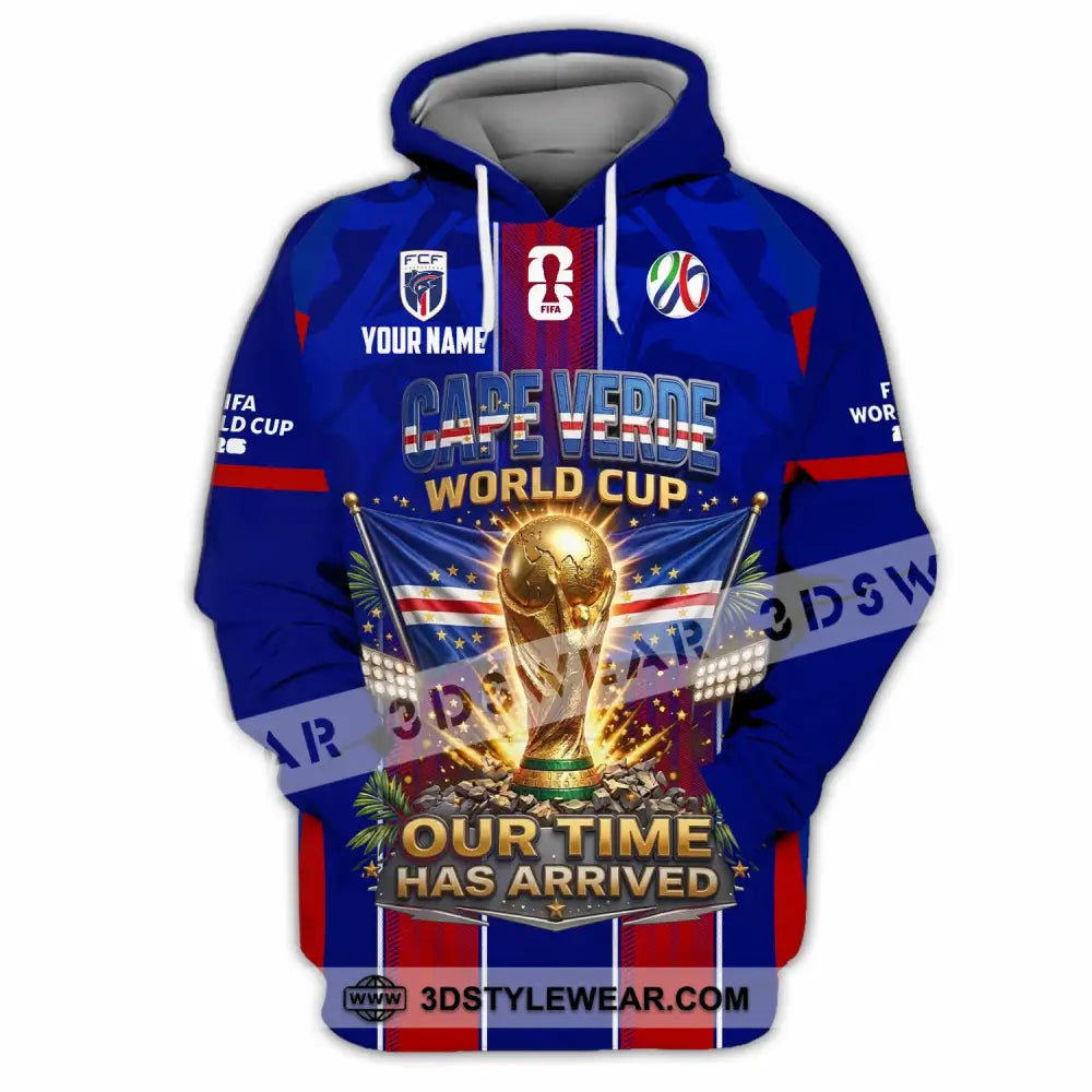 Unisex Shirt - Custom Cape Verde World Cup 2026 Shirt - Hoodie / S - T-shirt