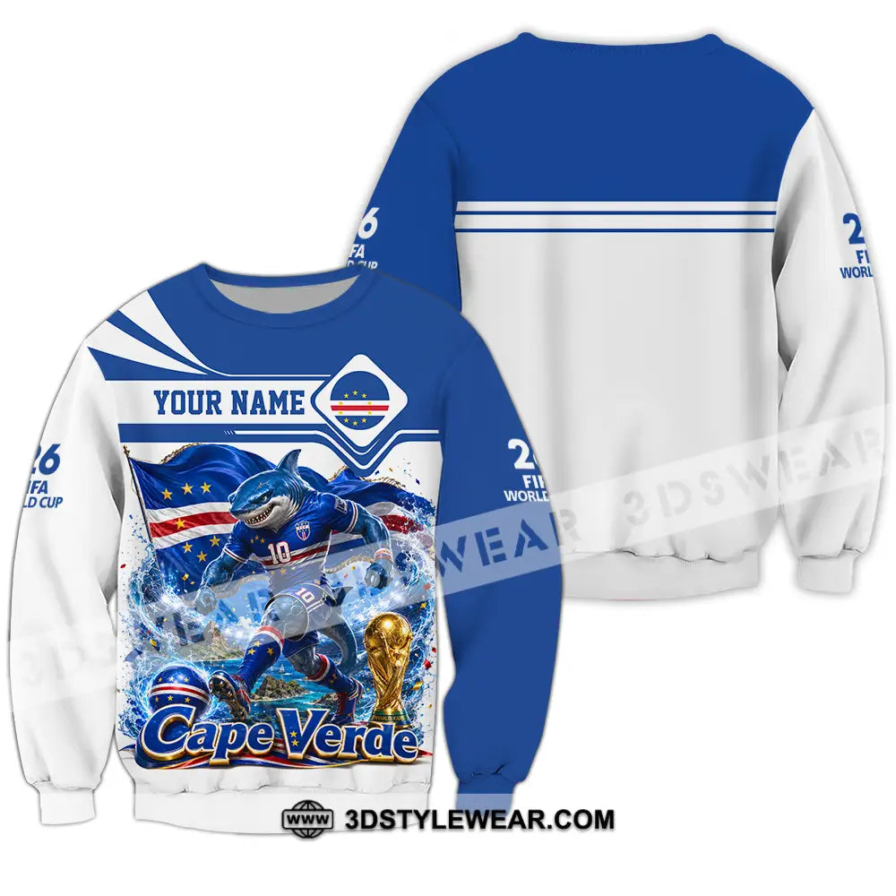 Unisex Shirt - Custom Cape Verde World Cup 2026 Shirt - Long Sleeve / S - T-shirt