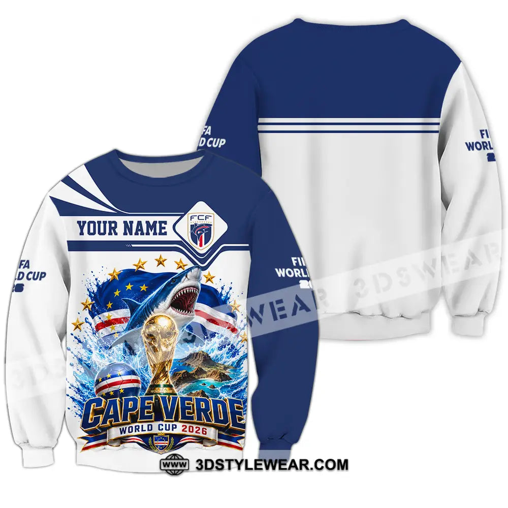 Unisex Shirt - Custom Cape Verde World Cup 2026 Shirt - Long Sleeve / S - T-shirt