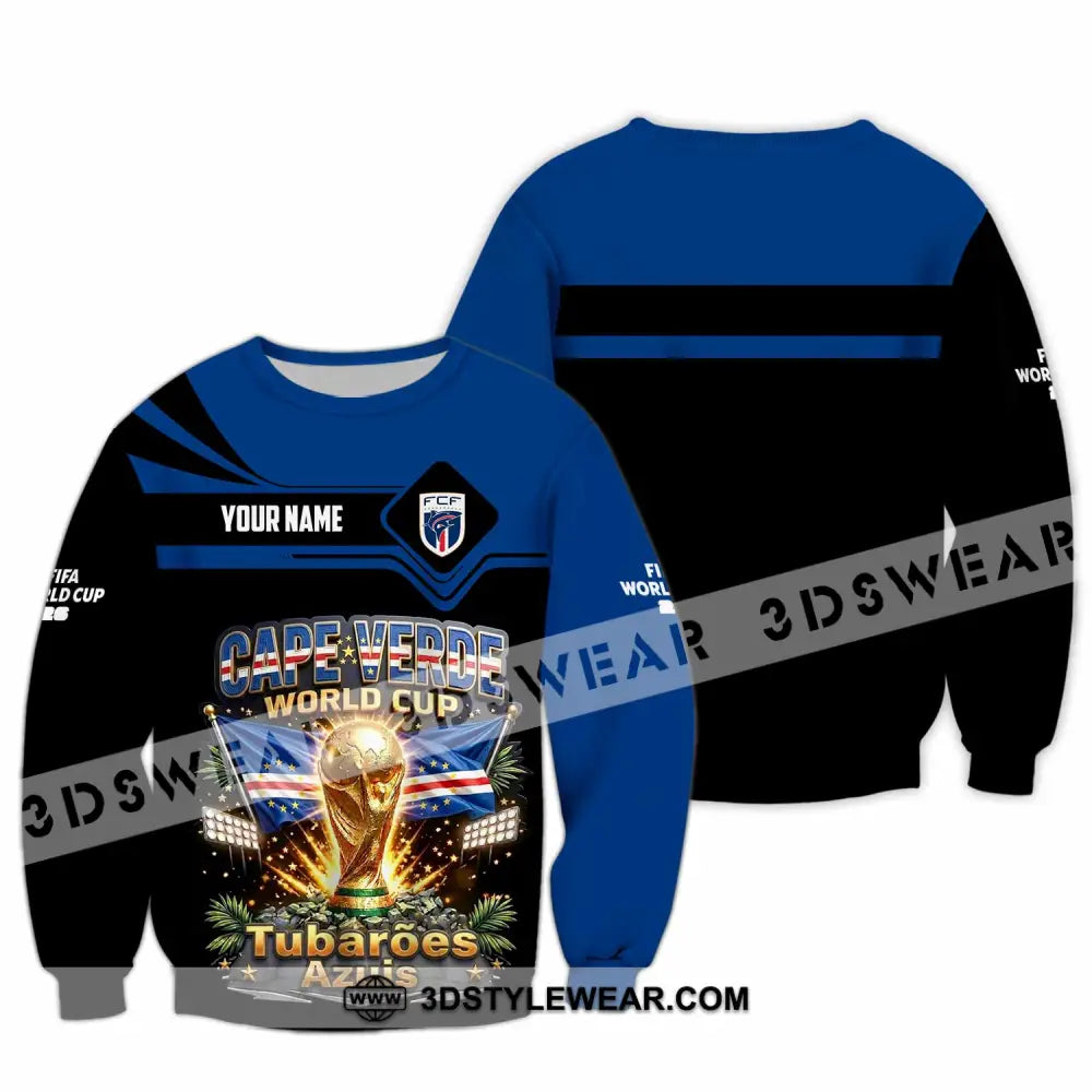 Unisex Shirt - Custom Cape Verde World Cup 2026 Shirt - Long Sleeve / S - T-shirt