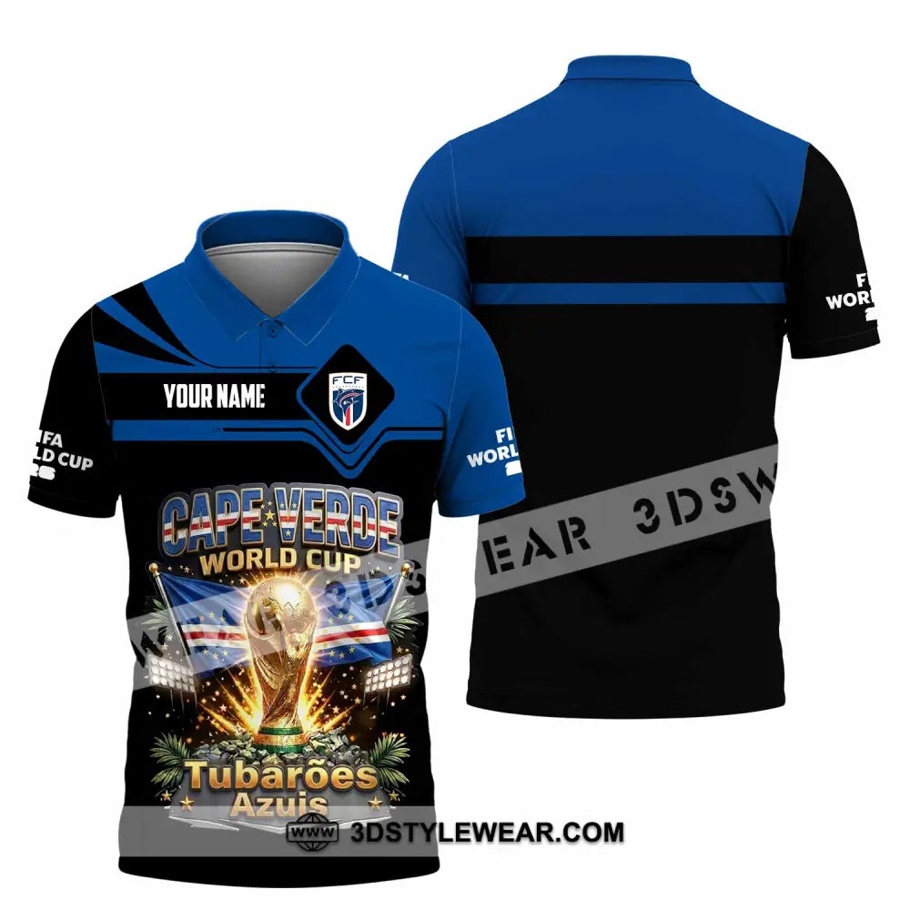 Unisex Shirt - Custom Cape Verde World Cup 2026 Shirt - Polo Shirt / S - T-shirt