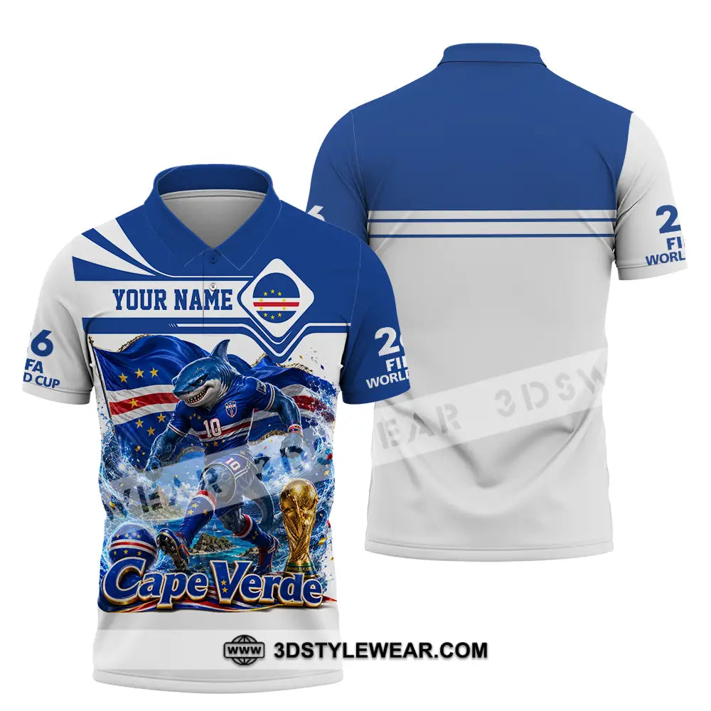 Unisex Shirt - Custom Cape Verde World Cup 2026 Shirt - Polo Shirt / S - T-shirt
