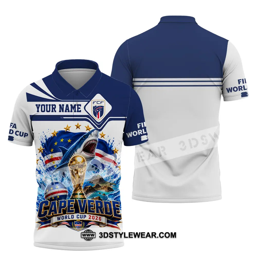 Unisex Shirt - Custom Cape Verde World Cup 2026 Shirt - Polo Shirt / S - T-shirt