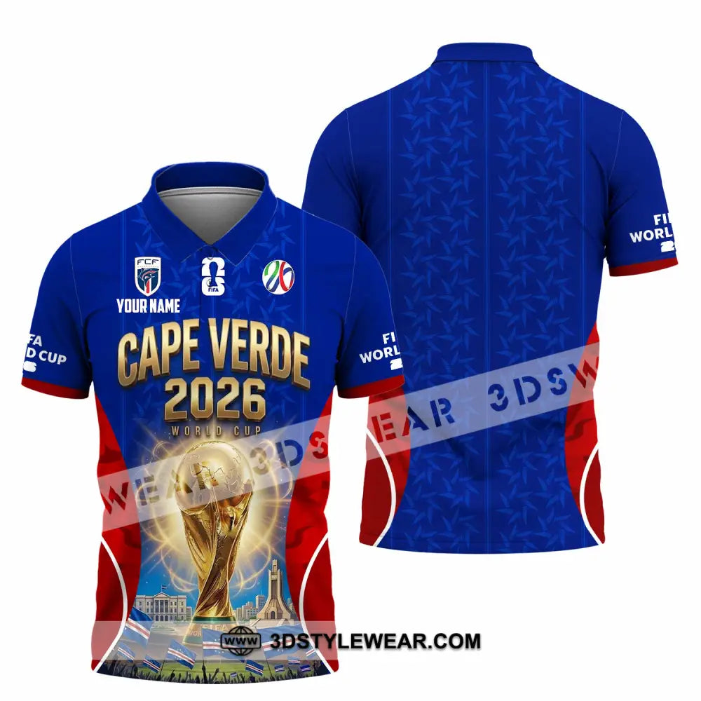 Unisex Shirt - Custom Cape Verde World Cup 2026 Shirt - Polo Shirt / S - T-shirt
