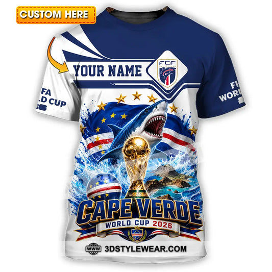 Unisex Shirt - Custom Cape Verde World Cup 2026 Shirt - T-shirt