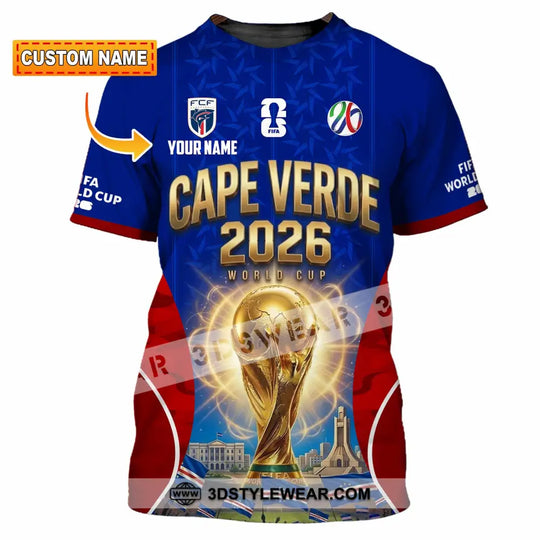 Unisex Shirt - Custom Cape Verde World Cup 2026 Shirt style option 1