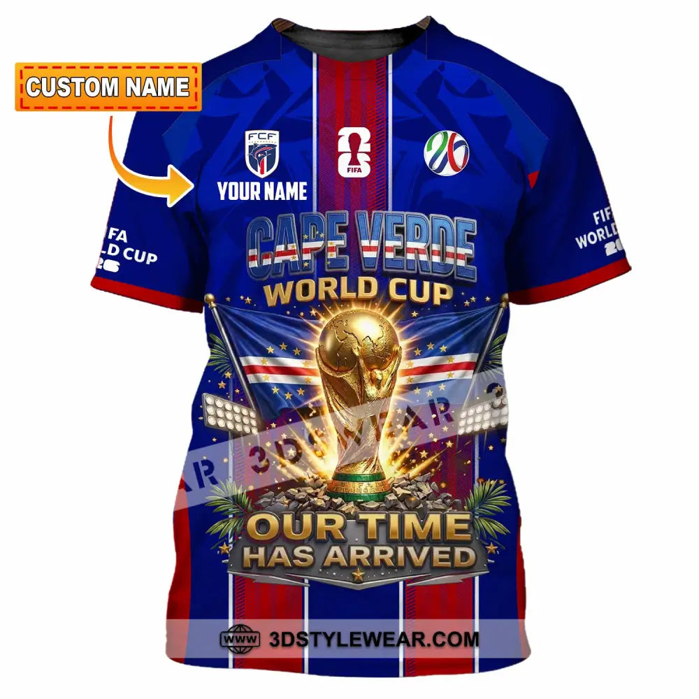Unisex Shirt - Custom Cape Verde World Cup 2026 Shirt - T-shirt