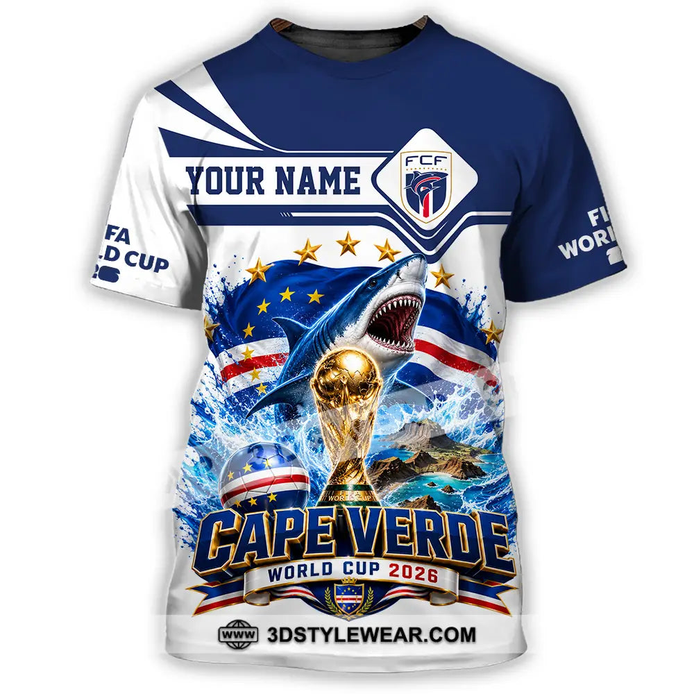 Unisex Shirt - Custom Cape Verde World Cup 2026 Shirt - T-Shirt / S - T-shirt