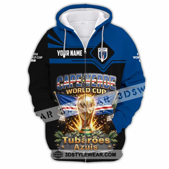 Unisex Shirt - Custom Cape Verde World Cup 2026 Shirt style option 3