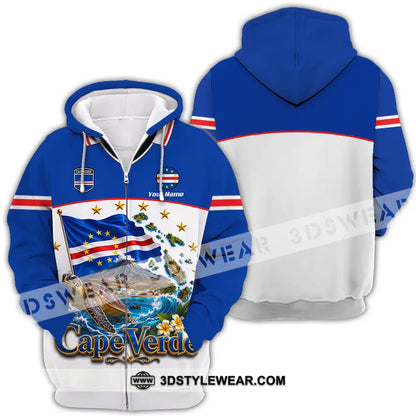 Unisex Shirt - Custom Cape Verde Shirt - Zipper Hoodie / S - T-shirt