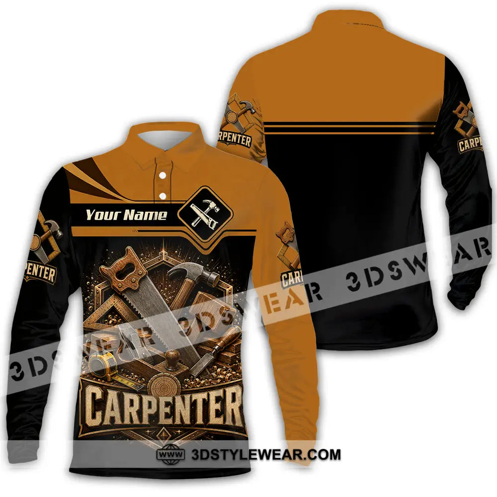 Unisex Shirt - Custom Carpenter Shirt - Long Sleeve Polo / S - T-shirt