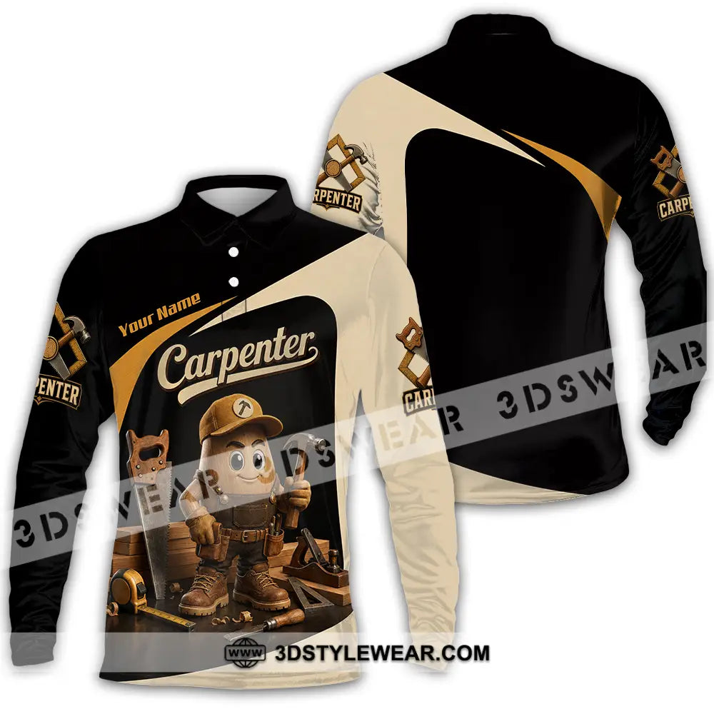 Unisex Shirt - Custom Carpenter Shirt - Long Sleeve Polo / S - T-shirt