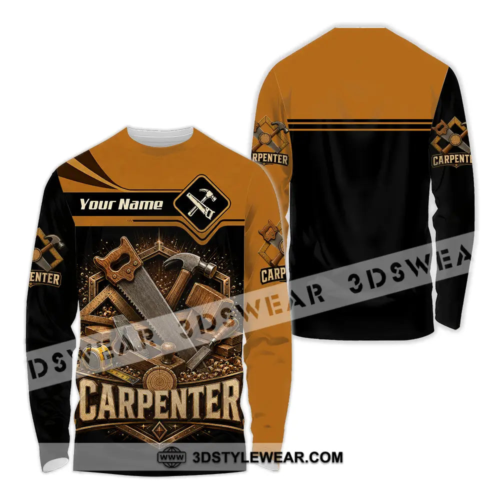 Unisex Shirt - Custom Carpenter Shirt - Long Sleeve Shirt / S - T-shirt