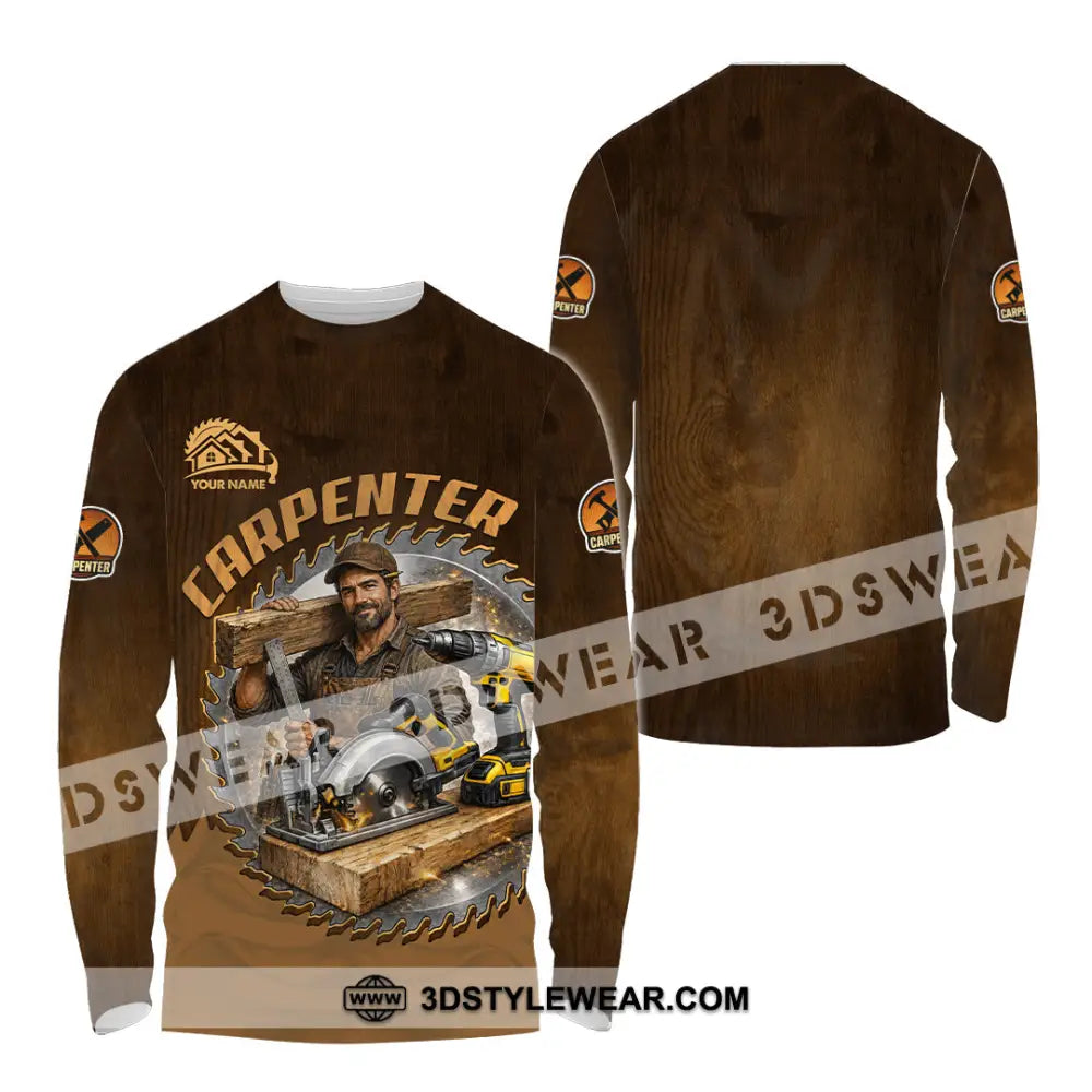 Unisex Shirt - Custom Carpenter Shirt - Long Sleeve Shirt / S - T-shirt