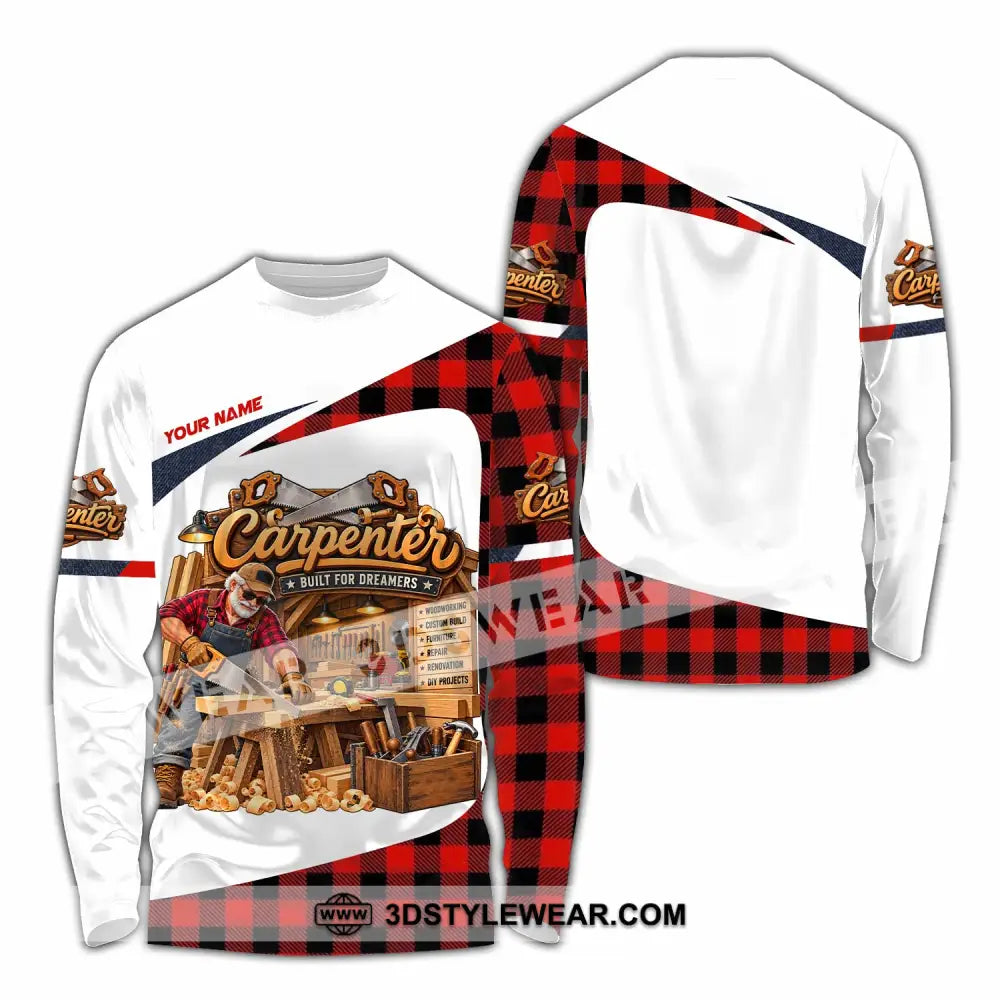 Unisex Shirt - Custom Carpenter Shirt - Long Sleeve Shirt / S - T-shirt