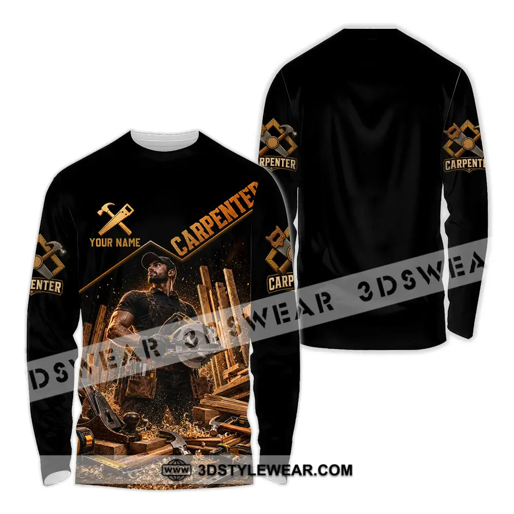 Unisex Shirt - Custom Carpenter Shirt - Long Sleeve Shirt / S - T-shirt